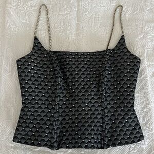 •VINTAGE BONED CORSET UNION MADE COQUETTISH•